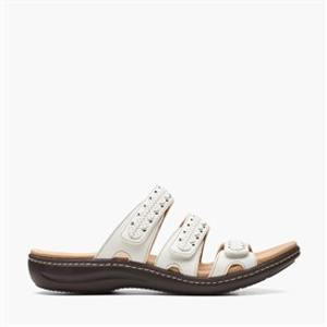 Clarks Womens Laurieann Cove D-Fit Sandals White