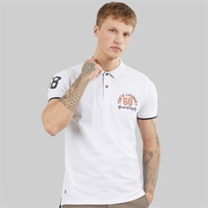 Tokyo Laundry Mens Sporty Polo Shirt Optic White