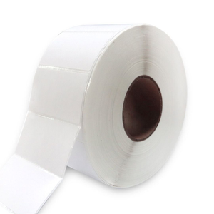 1 Roll Thermal Transfer 55mm X 25mm Perforated Labels White - 2000 Labels per Roll