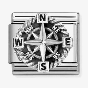 Nomination Classic Silver Compass Charm 330114/01