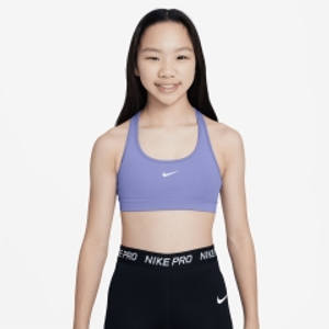 Nike Swoosh Logo Reggiseno Sportivo Bambina - Light Thistle/White