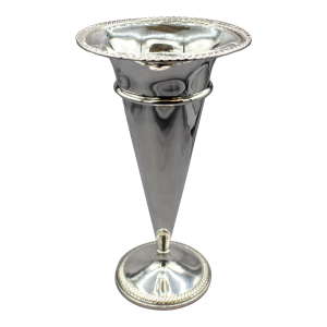 American Sterling Silver Weighted Trumpet Vase by Fisher