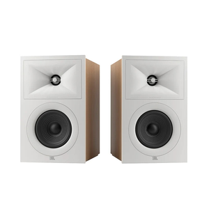 JBL Stage 250B Bookshelf Speakers - Latte White