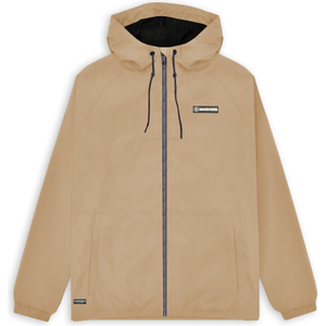 Lambretta Mens Ripstop Hooded Harrington Jacket - XL / Stone