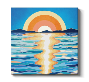 Retro Ocean Sun