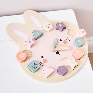 Personalised Bunny Clock Puzzle FSC®