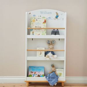 Personalised Peter RabbitTM Blue Bookcase
