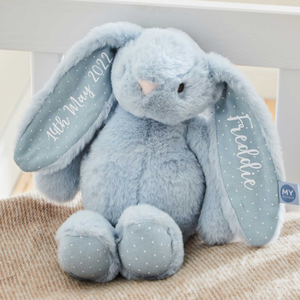 Personalised Blue Bunny Soft Toy