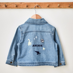 Personalised Natural History MuseumTM Dinosaur Denim Jacket
