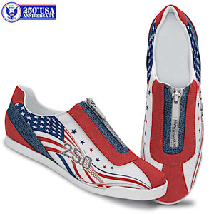 USA 250th Anniversary Women's Shoes Size 6.5
