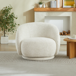 Santiago Swivel Chair - Oat