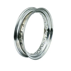 DOSS Dropcenter Rim 300 x 16, 40 Spoke For Metal Sidevalve, Tire Size 500/510-16 in Chrome Finish (11223D)