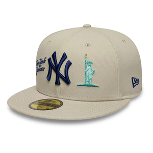 New York Yankees MLB City Icon Light Beige 59FIFTY Fitted Cap