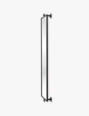 Cothill Swivel Mirror 140X40cm - Iron, Antique Brown