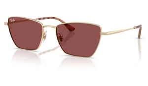 Ray-Ban RB3783 Drea Sunglasses - Pale Gold, Ray-Ban Dark Violet