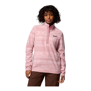 Womens Benton Springs™ Printed Fleece Pullover (Pink)