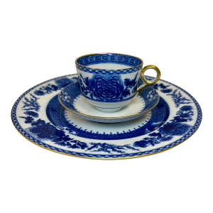 Imperial Blue by Mottahedeh Cup/Saucer and Dinner Plate - Set of 3
