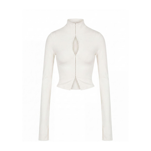 Bad Decision Long Sleeve Top Off-White (M)