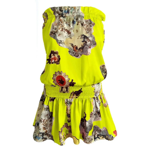 Beach Mini Dress - Neon Yellow Sicily (one size)
