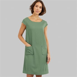 Amara Womens Reya Quanita Dress Sage Green