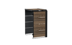 240L Bin Hideaway Extension - Walnut Brown.