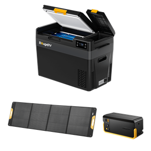 BougeRV New CRX3 30QT 12V Portable Electric Cooler Fridge with 240Wh Battery