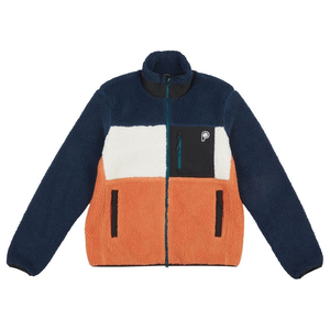 Herren P Bear Colour Block Borg Freizeitjacke (Blau)