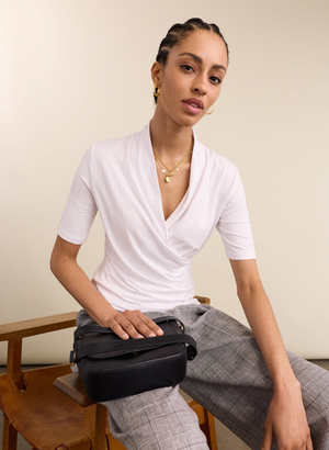 Rosamund Wrap Top - UK 16 | EU 42 | US 12 / Pure White
