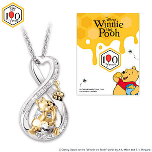 Disney Winnie The Pooh 100th Anniversary Pendant Necklace