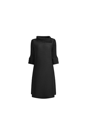 Charcoal Embellished Pleat Dress (S/M)