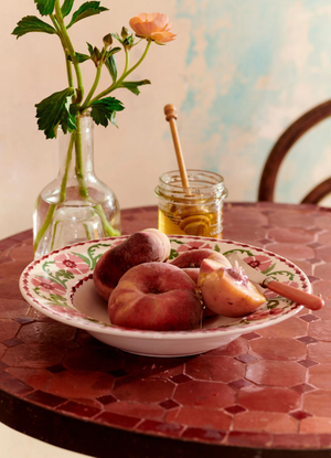 Pink Carnation Soup Plate