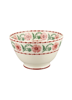 Pink Carnation Large Old Bowl