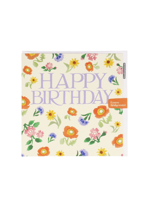 Happy Birthday Poppies & Pinks Card