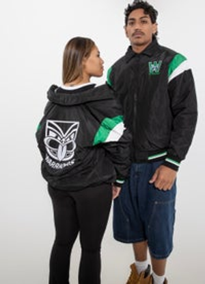 Bleacher Athletic New Zealand Warriors NRL Baseball Jacket