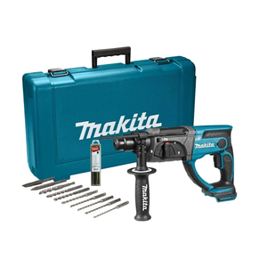 Makita DHR202ZKX6 18V LXT 20mm SDS+ Rotary Hammer Drill With Carry Case & 10pc Bit Set