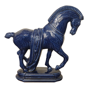Vintage Lane & Co. Mid Century Modern Ceramic Trojan Horse Figurine