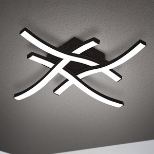 Eglo Cabezas-E Black LED Wall/Ceiling Light 3000K