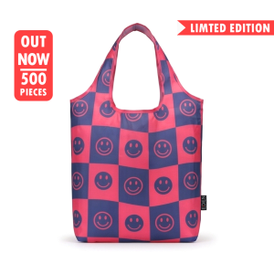 Smiling Checkerboard - Limited Edition Reusable Eden Tote Bag