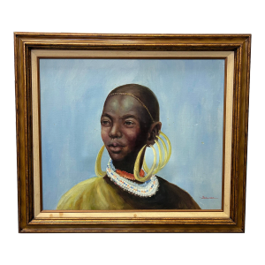 Vintage Portrait of Tribal Woman