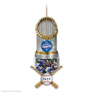 2025 World Series Champions Dodgers Trophy Ornament