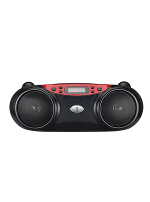 Asda Tech ATA22AA004A Bluetooth CD Boombox FM Radio 3.5mm Aux Input Black & Red
