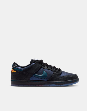 Nike SB 'Bluetile' Dunk Low Pro QS Skate Shoes - Black/Marina-White-Campfire Orange
