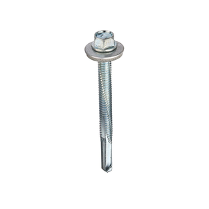 JCP 5.5mm x 22mm Self Drilling Tek Screws for Heavy Sections c/w 16mm Bonded Washer Pack of 100