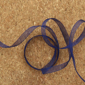 Ruban organza - Bleu marine