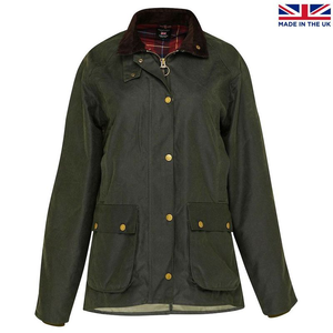 Womens Barton Waxed Jacket (Olive)