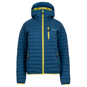 Womens Aktiv II Down Hooded Jacket (Poseidon/Citrus)