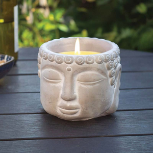 Citronella Buddha Candle I Decorative Outdoor Garden Candle