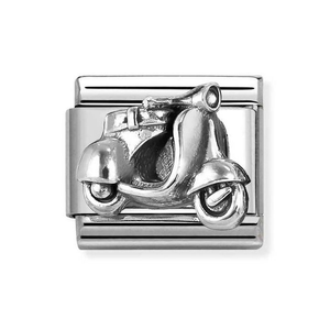 Classic Silver Scooter Charm