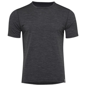 Herren-T-Shirt aus Merinowolle-Mischgewebe (160 g/m²) (Rauchmeliert)
