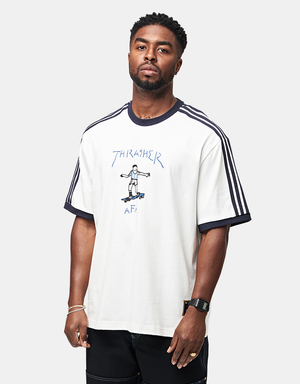 adidas x Thrasher x AFA Gonz Ringer T-Shirt - Core White